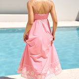 Moving Islands Maxi Dress Pink