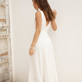 Soft Silhouette Maxi Dress White