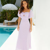 Dainty Cloud Maxi Dress Purple