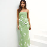 Vacation Away Maxi Skirt Green