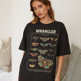 WRANGLER Evolution Boxy Slouch Tee Worn Black