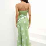 Vacation Away Maxi Skirt Green