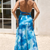 Hues Of Night Maxi Dress Blue