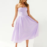 Mimi Moments Strapless Maxi Dress Lilac