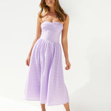 Mimi Moments Strapless Maxi Dress Lilac