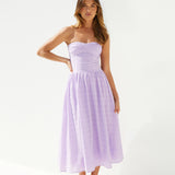 Mimi Moments Strapless Maxi Dress Lilac