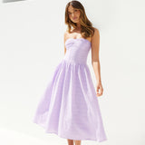 Mimi Moments Strapless Maxi Dress Lilac