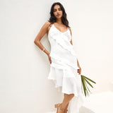 Angelic Energy Halter Maxi Dress White