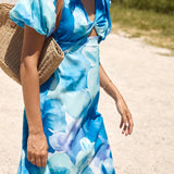 Jungle Adventure Maxi Dress Blue