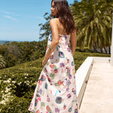 Mythical Strapless Maxi Dress Pink