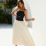 Pippa Maxi Dress Cream Black