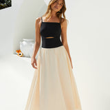 Pippa Maxi Dress Cream Black