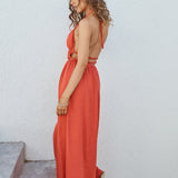 Feeling Spicy Maxi Dress Red