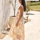 Field Wanderer Strapless Maxi Dress Yellow