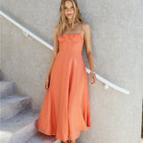 Best Dressed Maxi Dress Orange