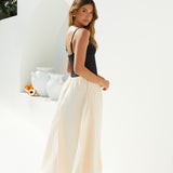 Pippa Maxi Dress Cream Black