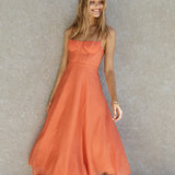 Best Dressed Maxi Dress Orange