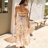 Field Wanderer Strapless Maxi Dress Yellow