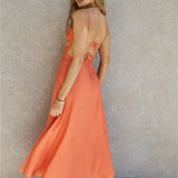 Best Dressed Maxi Dress Orange