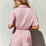 Blushing Beauty Linen Shirt Pink