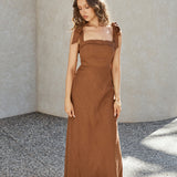 Daphne Maxi Dress Brown