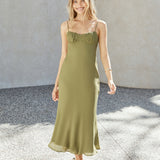 Swaying Branches Maxi Dress Green