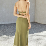 Swaying Branches Maxi Dress Green