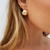 18K Gold Plated Coconut Earrings Gold