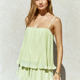 Citrus Breeze Mini Dress Green