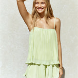 Citrus Breeze Mini Dress Green