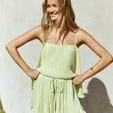 Citrus Breeze Mini Dress Green