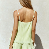 Citrus Breeze Mini Dress Green