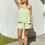 Citrus Breeze Mini Dress Green