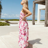 Cross My Heart Halter Maxi Dress Pink