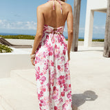 Cross My Heart Halter Maxi Dress Pink