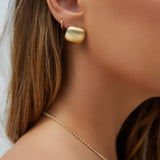 18K Gold Plated First Class Earrings Gold