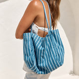 Essentials Packed Tote Bag Blue