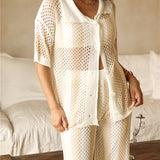 Cusp Of Wander Crochet Set Beige