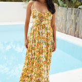 Raspberry Lemonade Maxi Dress Orange