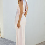 Midnight Moment Strapless Maxi Dress Pink