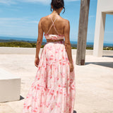 Sunset Soiree Maxi Dress Pink