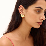 18k Gold Plated Lover Earrings Gold