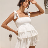 Springtime Happiness Mini Dress White