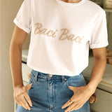 Baci Baci T-Shirt Top White