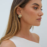 18K Gold Plated Sun lit Garden Earrings Gold