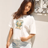 WRANGLER Solar Wings Slouch Tee Vintage White