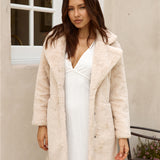 Fuzzy Feeling Coat Beige