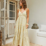 Willow Bloom Maxi Dress Yellow