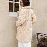 Fuzzy Feeling Coat Beige