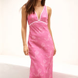 Beach Lounging Maxi Dress Pink